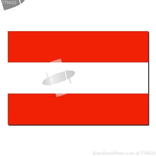 Image of The national flag of Austria