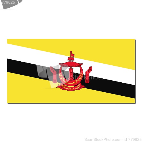 Image of The national flag of Brunei