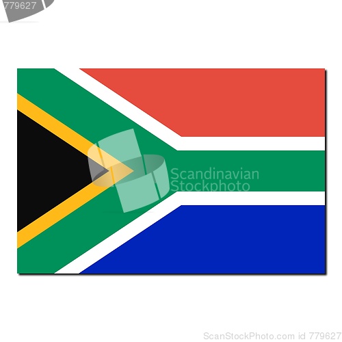 Image of The national flag of South Africa