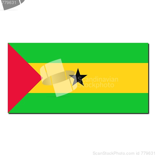 Image of The national flag of Sao Tome and Principe