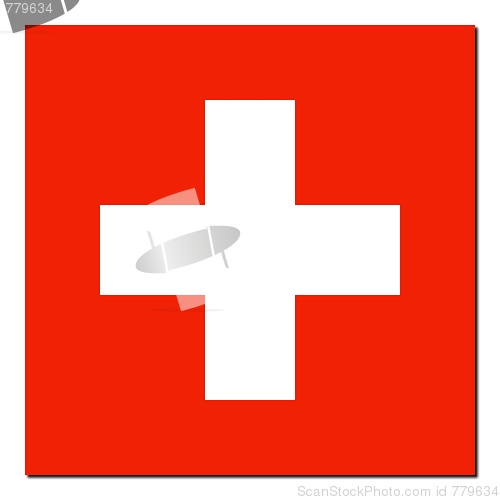 Image of The national flag of Switzerland