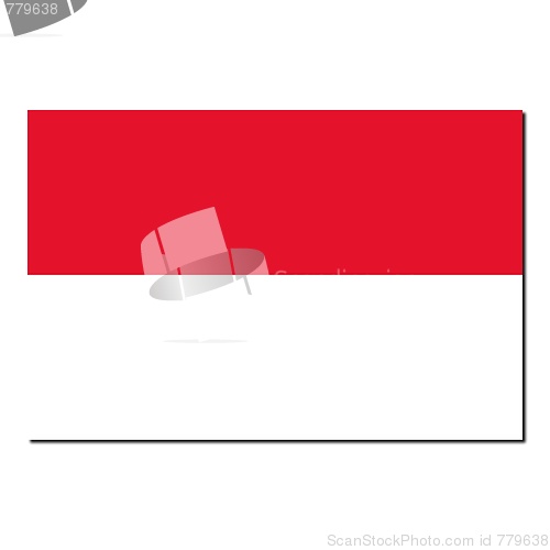 Image of The national flag of Indonesia