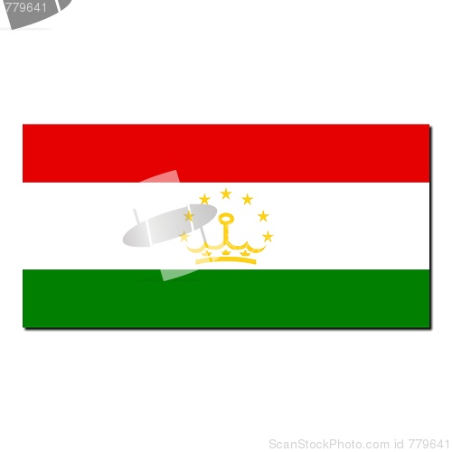 Image of The national flag of Tajikistan