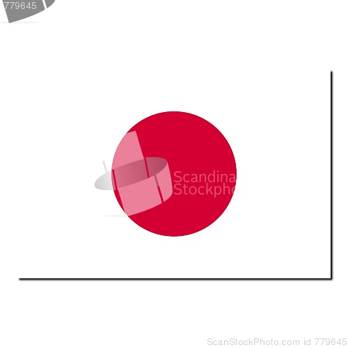 Image of The national flag of Japan