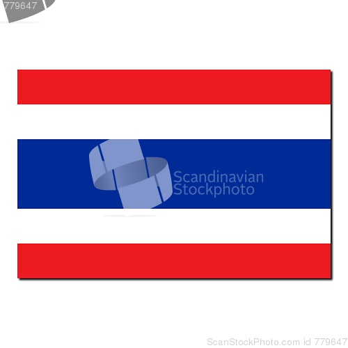 Image of The national flag of Thailand