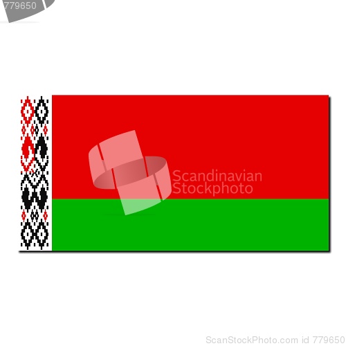 Image of The national flag of Belarus