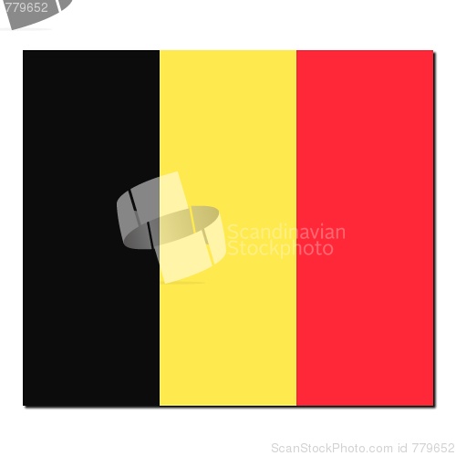 Image of The national flag of Belgium