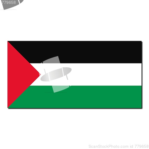 Image of The national flag of Palestine