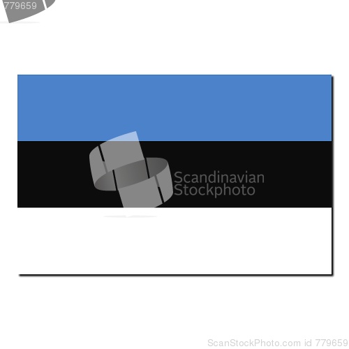 Image of The national flag of Estonia
