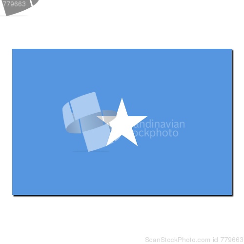 Image of The national flag of Somalia