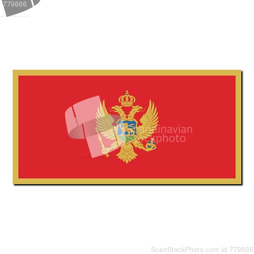 Image of The national flag of Montenegro