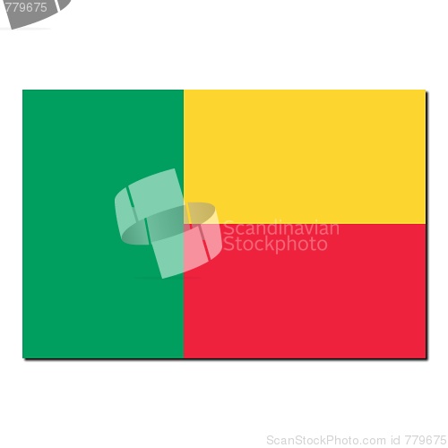 Image of The national flag of Benin