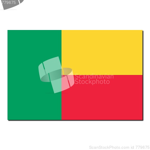 Image of The national flag of Benin