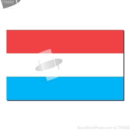 Image of The national flag of Luxembourg