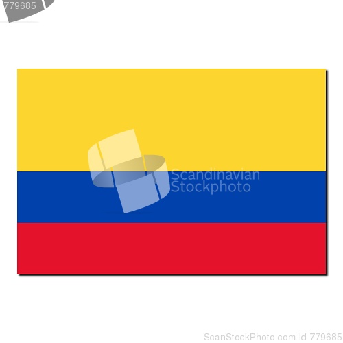 Image of The national flag of Colombia