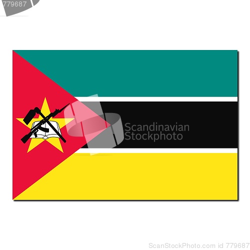 Image of The national flag of Mozambique