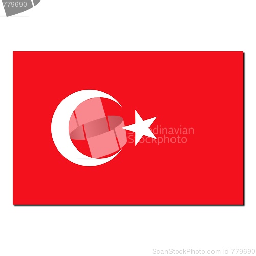 Image of The national flag of Turkey