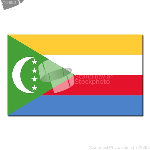 Image of The national flag of Comoros