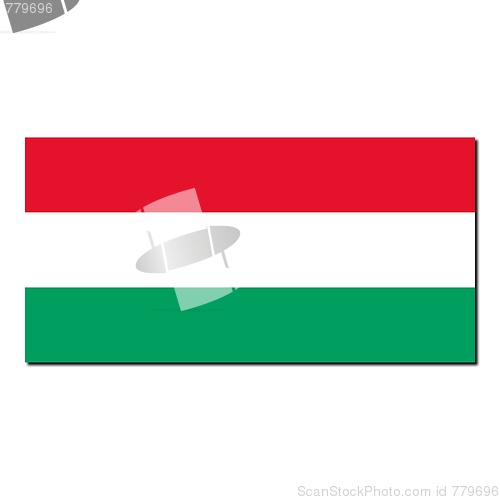 Image of The national flag of Hungary