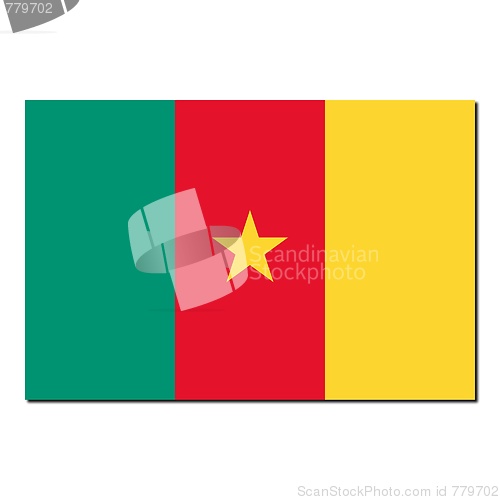 Image of The national flag of Cameroon