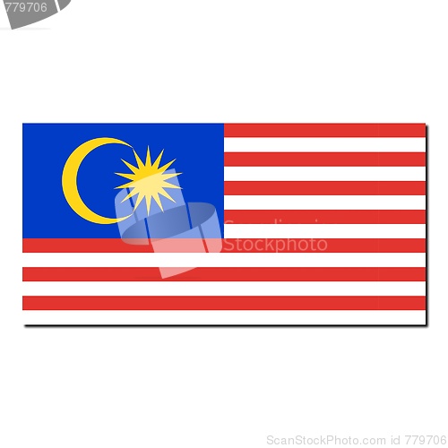 Image of The national flag of Malaysia