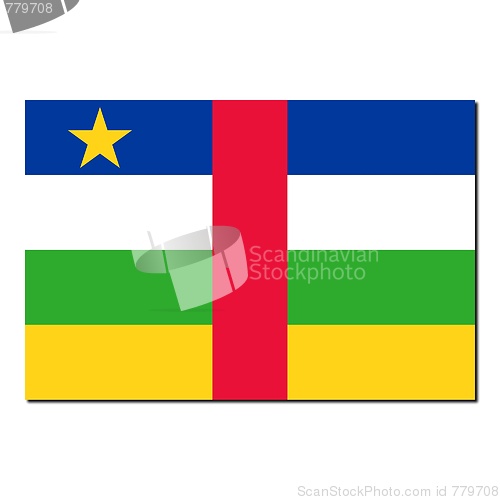 Image of The national flag of Central African Republic