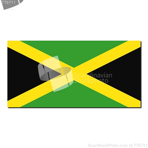 Image of The national flag of Jamaica