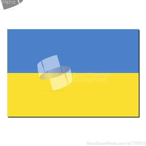 Image of The national flag of Ukraine