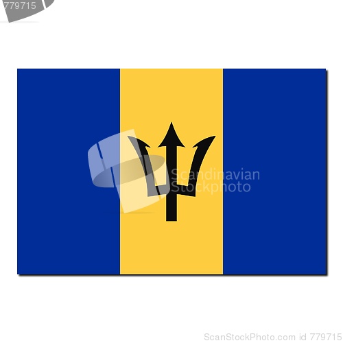 Image of The national flag of Barbados
