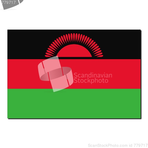 Image of The national flag of Malawi