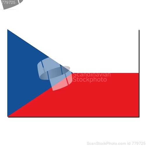 Image of The national flag of Czech Republic