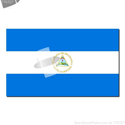 Image of The national flag of Nicaragua