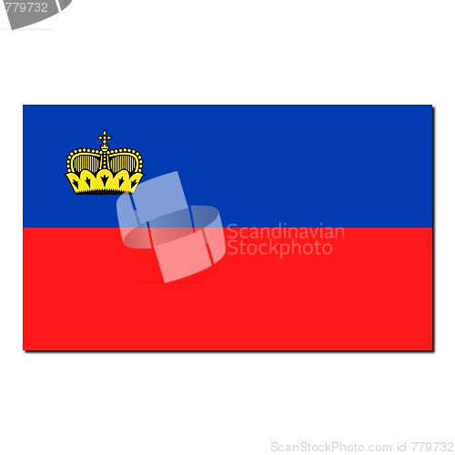 Image of The national flag of Liechtenstein