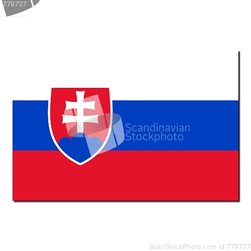 Image of The national flag of Slovakia