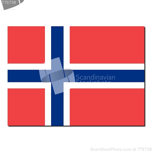 Image of The national flag of Norway