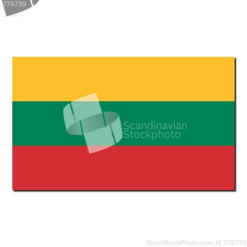 Image of The national flag of Lithuania