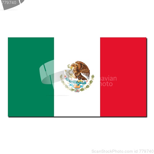 Image of The national flag of Mexico