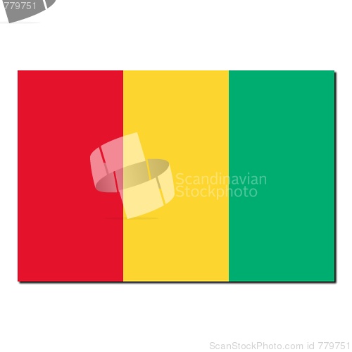 Image of The national flag of Guinea