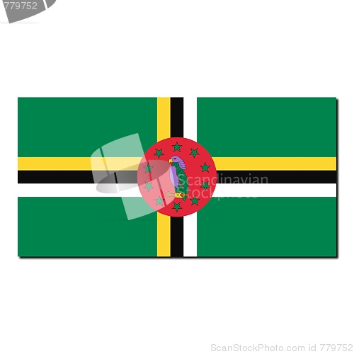 Image of The national flag of Dominica
