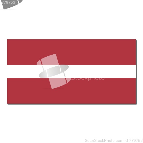 Image of The national flag of Latvia