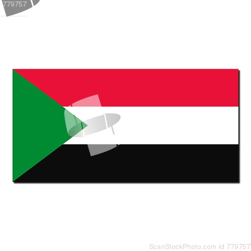 Image of The national flag of Sudan