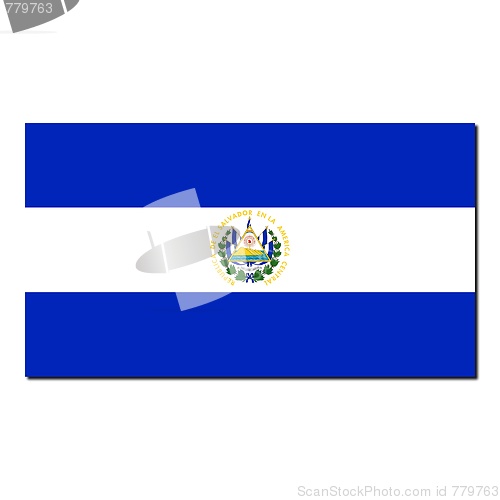 Image of The national flag of El Salvador