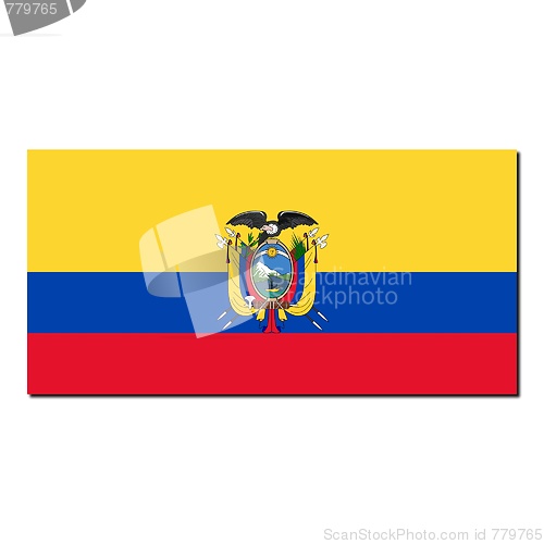 Image of The national flag of Ecuador