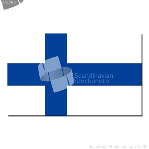 Image of The national flag of Finland