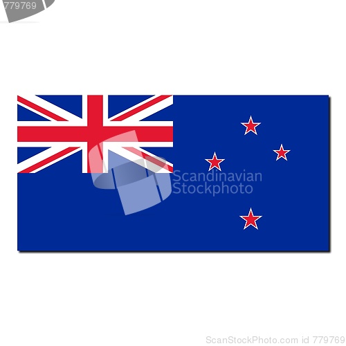 Image of The national flag of New Zealand
