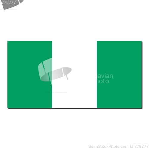 Image of The national flag of Nigeria