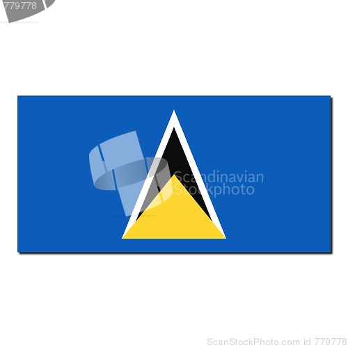 Image of The national flag of Saint Lucia