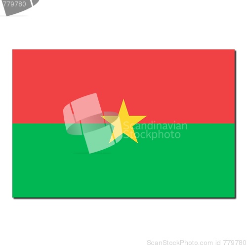 Image of The national flag of Burkina_Faso