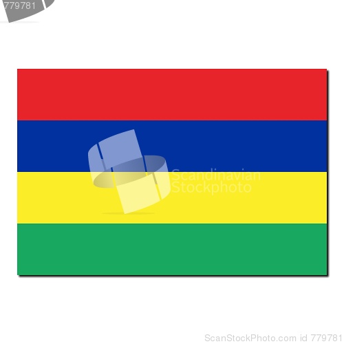 Image of The national flag of Mauritius