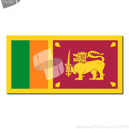 Image of The national flag of Sri Lanka
